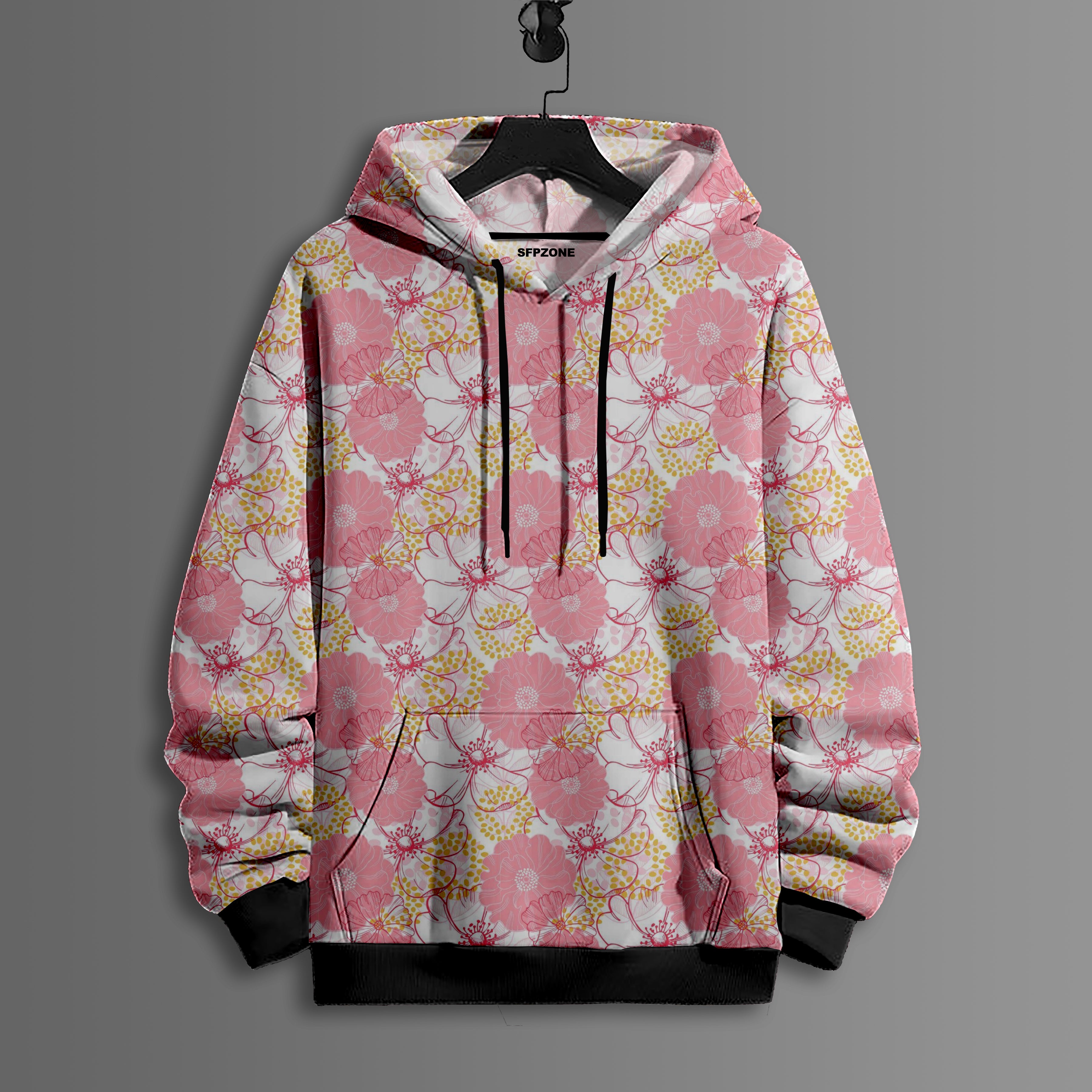 Printed Fleece Hoodie#04