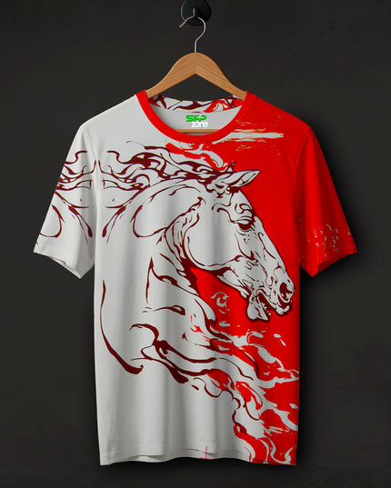 Horse Art Printed T-Shirt #PT155