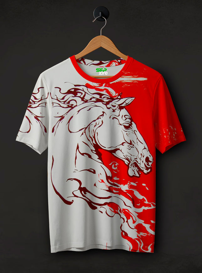 Horse Art Printed T-Shirt #PT155