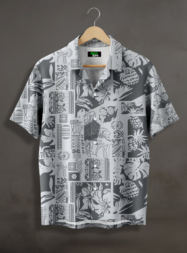 Iconic Tropical Flora Printed Shirt