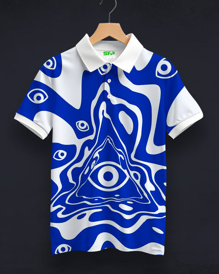 Illuminati Eye Printed Polo T-Shirt  #PP143