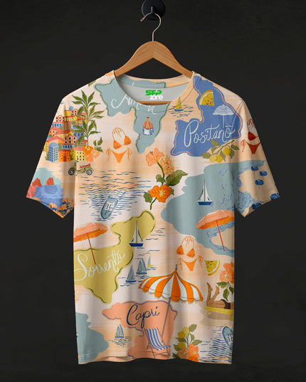 Island Print T-Shirt #PT168