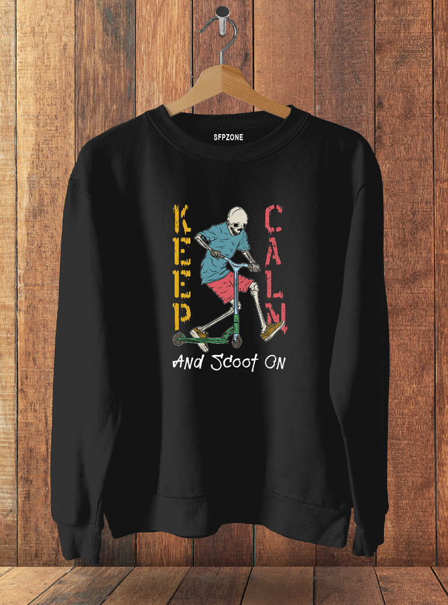 Keep Clam Scoot On Cotton Sweatshirts #114