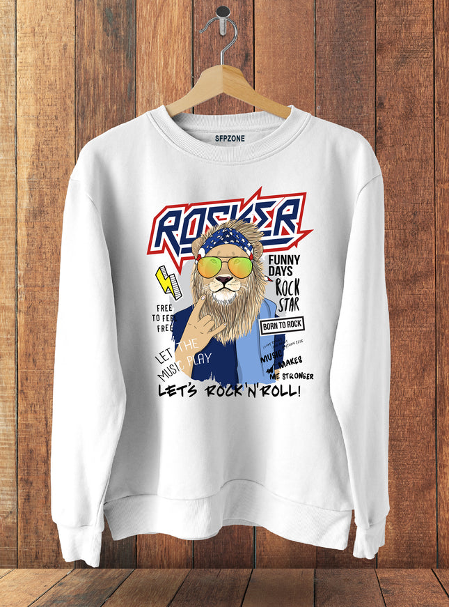 Lets Rock N Roll Cotton Sweatshirts #106