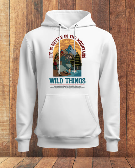 Life is Better In The Mountain Cotton Hoodie#106