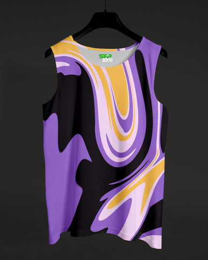 Marble Fluid Print Sando #154