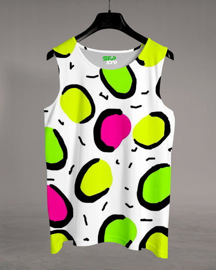 Memphis Geometry Printed Sando #152