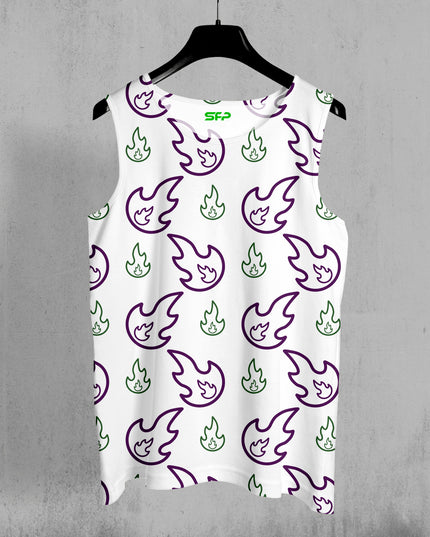 Men's Fire Print Sando #114