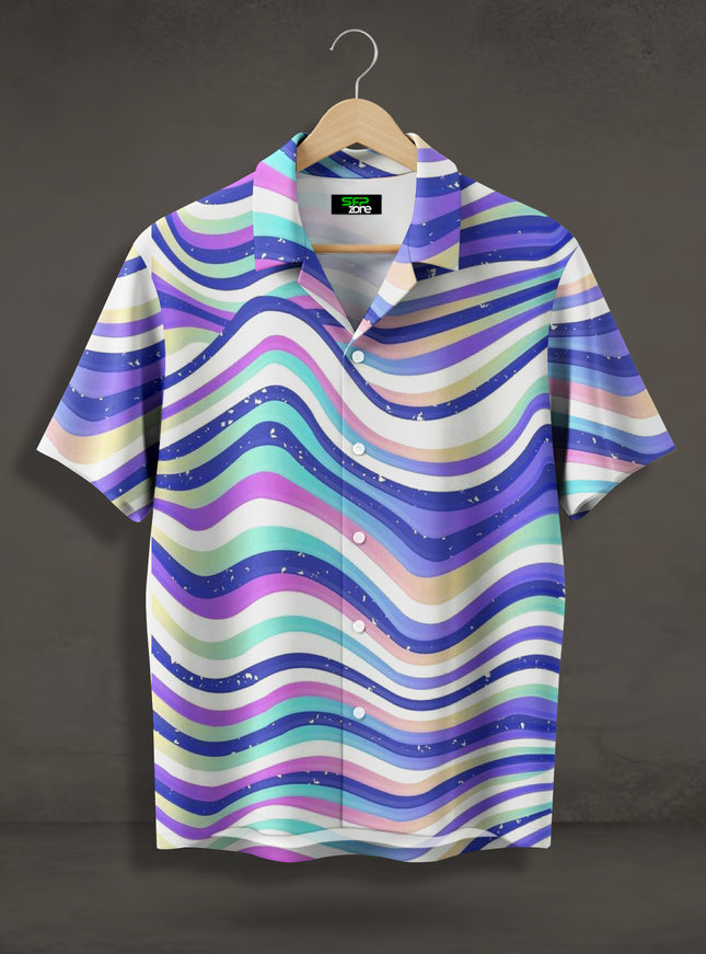Multicolor Wave Printed Shirt