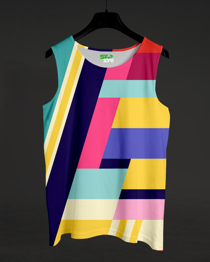 Multicolour Abstract Striped Sando #151