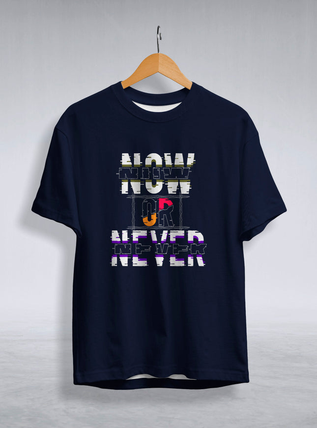 Now Or Naver Graphic Printed T-Shirt