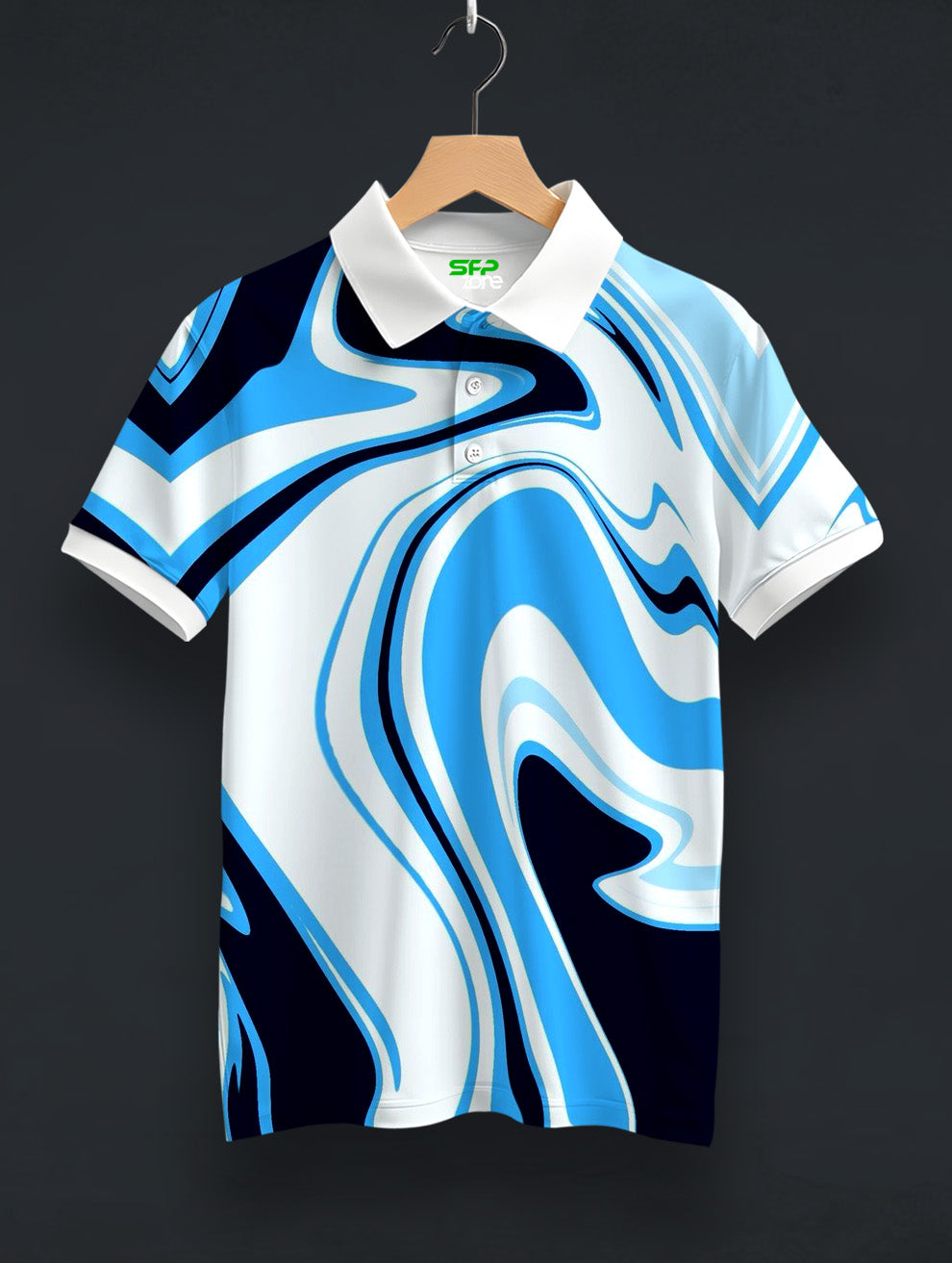 Paint Art Printed Polo T-Shirt  #PP136