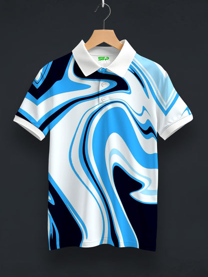 Paint Art Printed Polo T-Shirt  #PP136