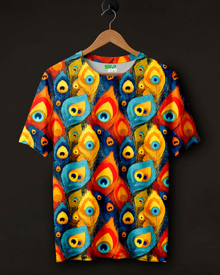 Peacock Wings Printed T-Shirt #PT141