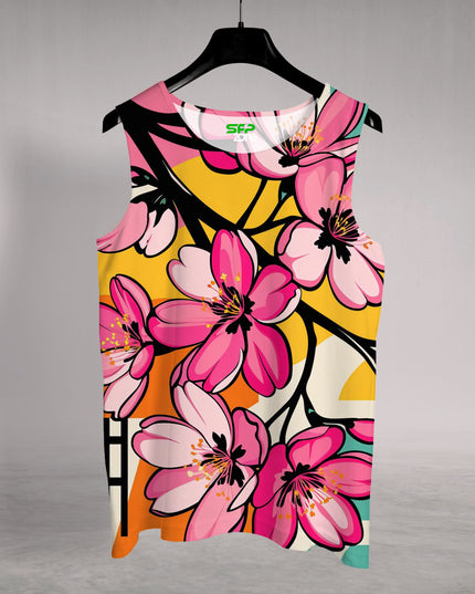 Pink Floral Printed Sando #110