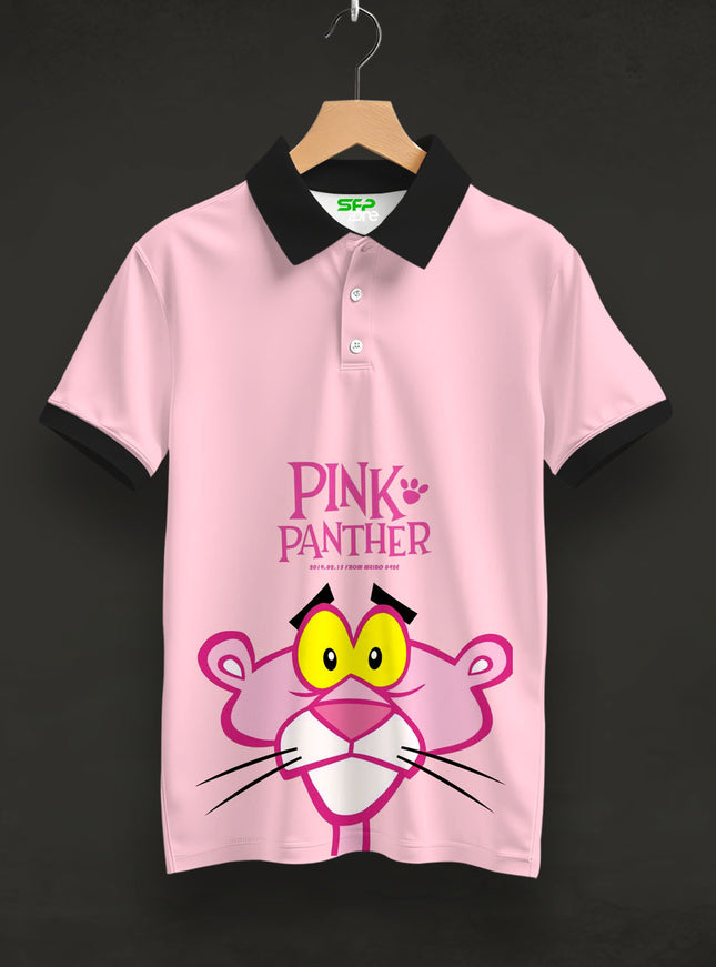 Pink Panther Printed Polo T-Shirt #PP182