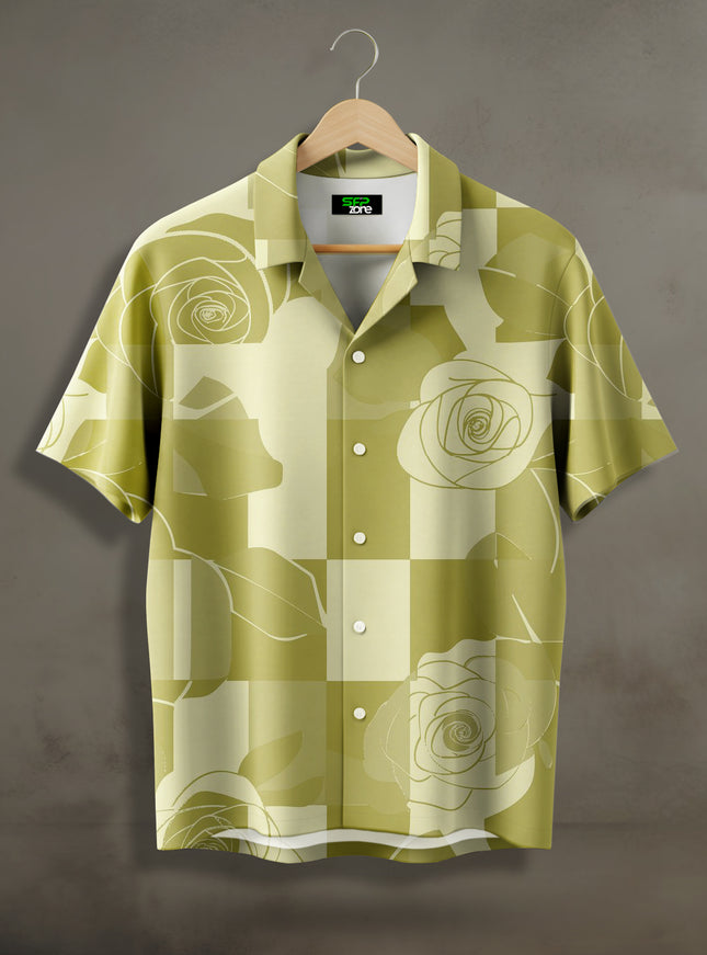 Rose Checker Printed Shirt