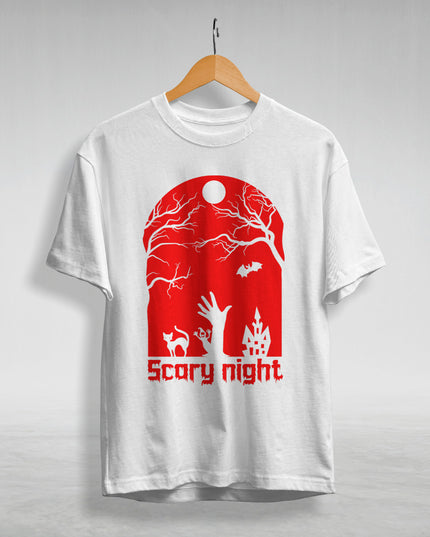 Scary Night Graphic Printed T-Shirt
