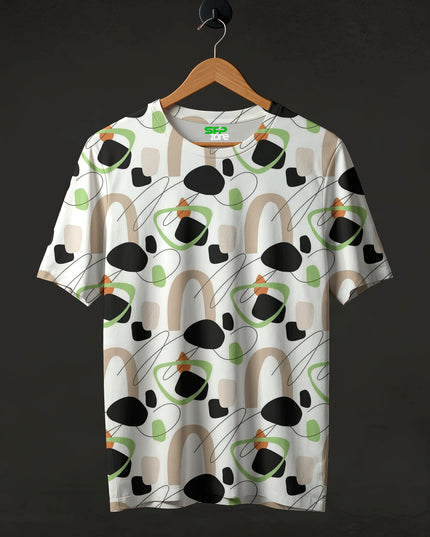 Scribble Arch Print T-Shirt #PT174