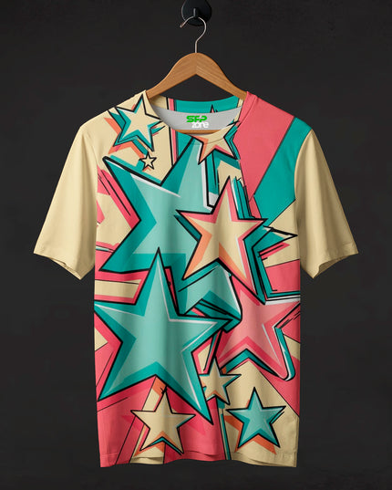 Shining Starts Printed T-Shirt #PT136