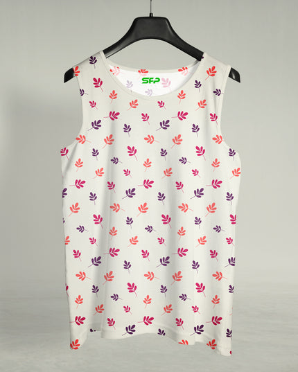 Small Leaf Printed Sando #108