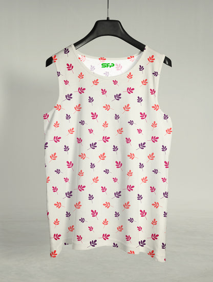 Small Leaf Printed Sando #108