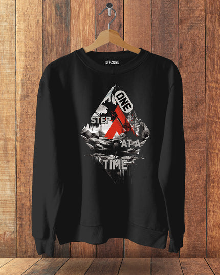 Step One At A Time Cotton Sweatshirts #119
