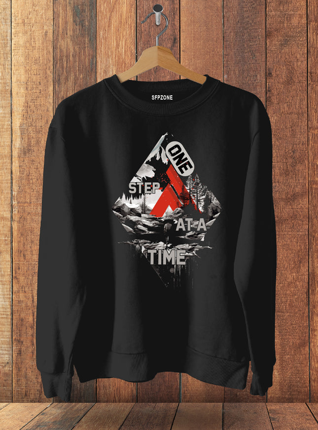 Step One At A Time Cotton Sweatshirts #119