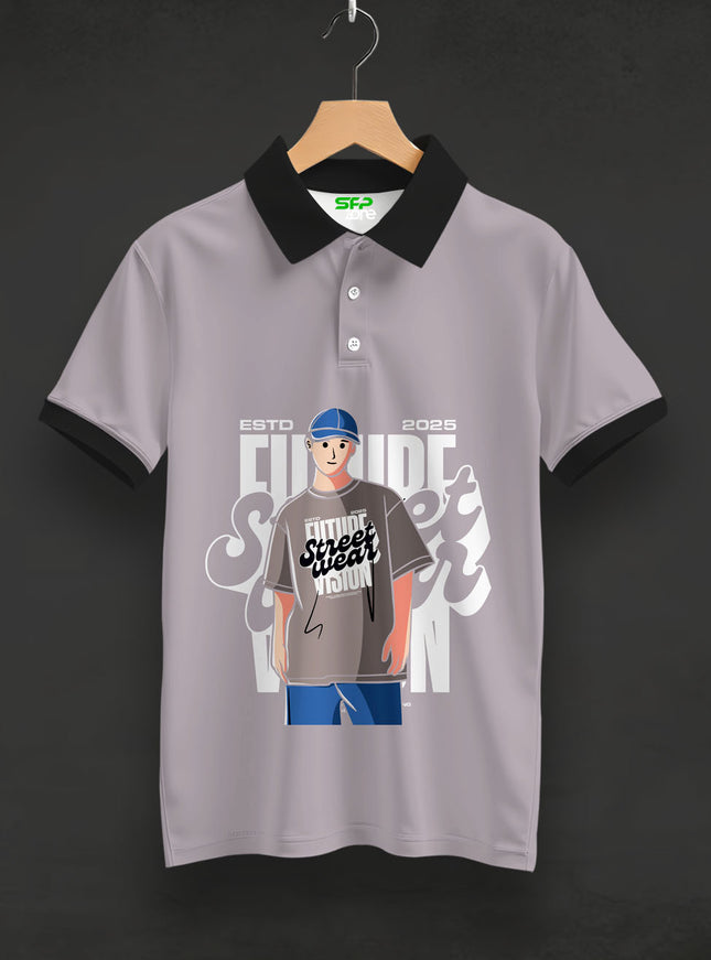 Street Wear Printed Polo T-Shirt #PP178