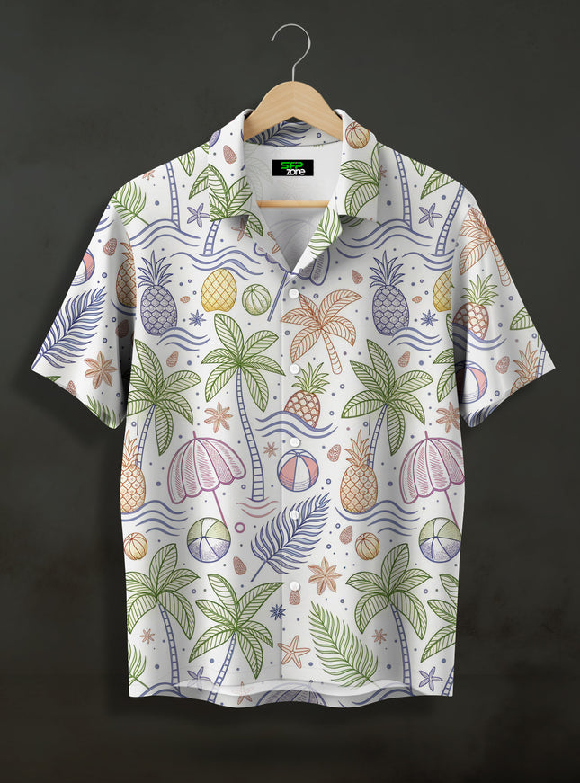 Tropical Tree Printed Shirt