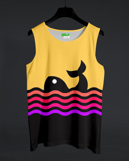 Whale Wave Printed Sando #142