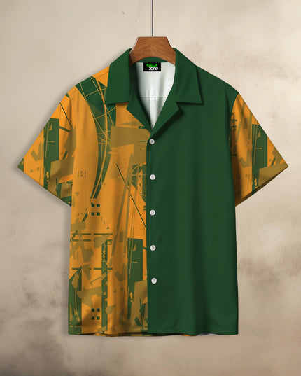 Yellow Abstract Art Printed Shirt