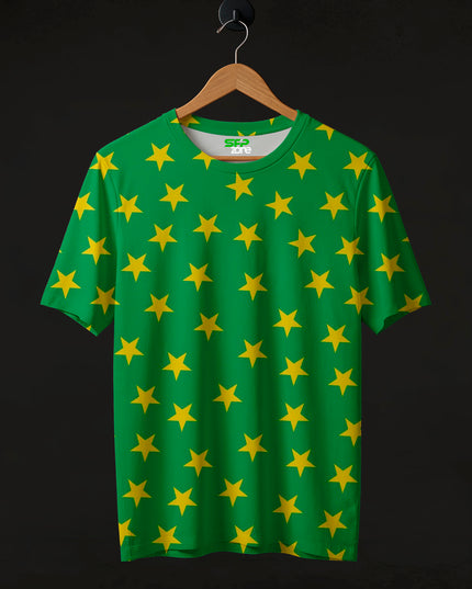 Yellow Starts Printed T-Shirt #PT158