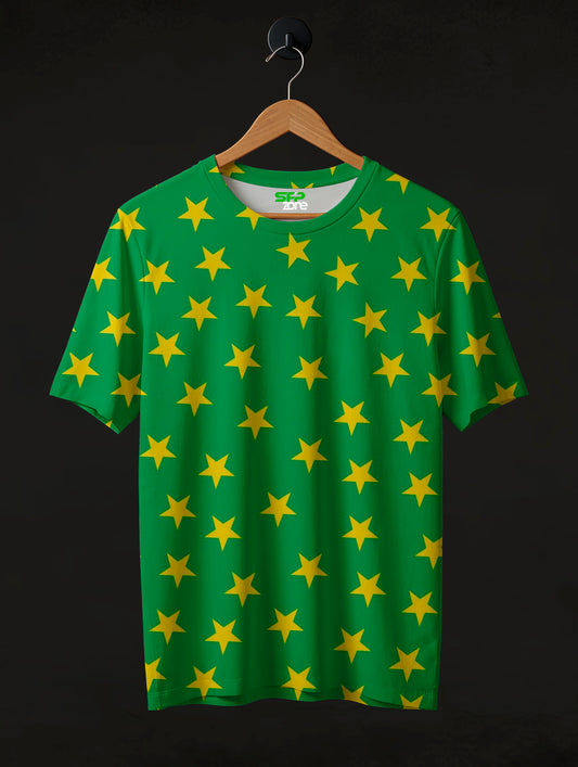 Yellow Starts Printed T-Shirt #PT158
