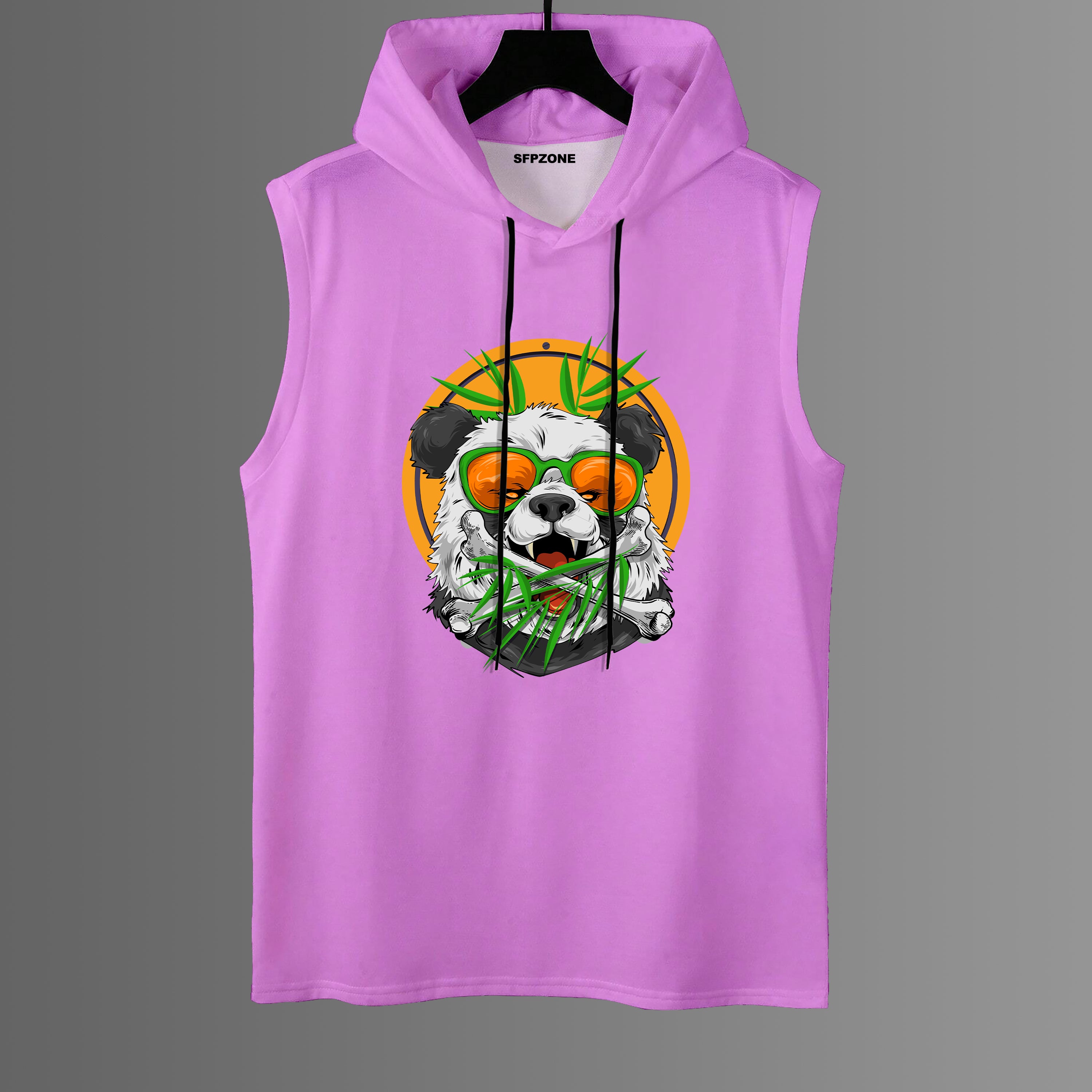 Cotton Hooded Tank Tops#9