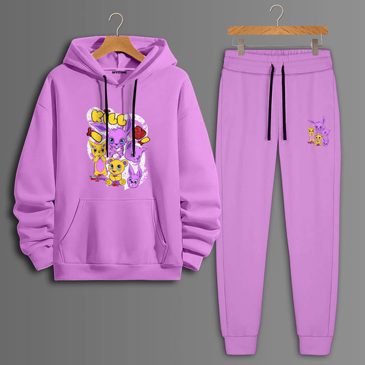 Cotton Fleece Hoodie Co-ord sets#9